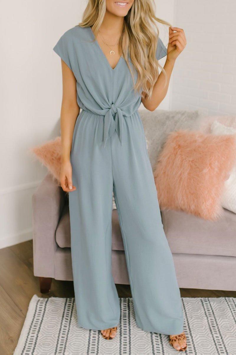 Hot Summer Fashion Joker Women Jumpsuits With Button