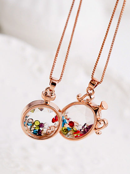 Wishing Perfume Bottle All-match Sweater Chain Women